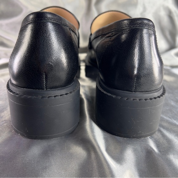 Coach Women's Leah Black Leather Chunky Lug Sole Loafers EUC Size 9 US /39 EU - Picture 16 of 16